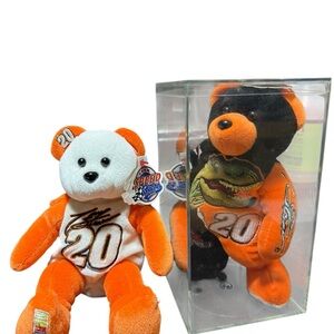 Orange and White Stuffed Bear